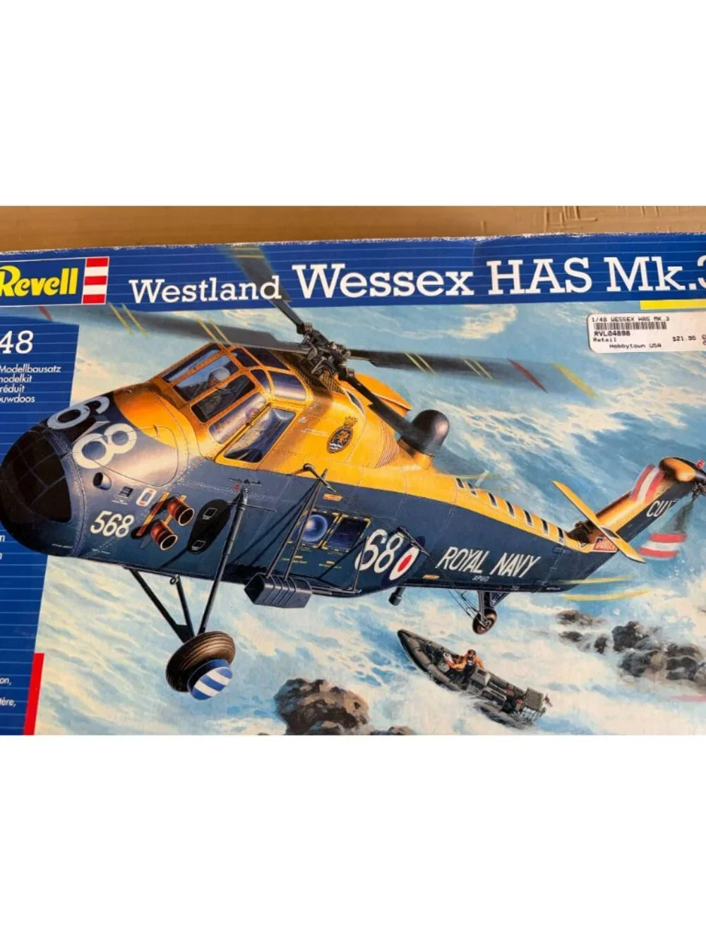 Revell 04898 Westland Wessex HAS Mk.3 1:48 Scale Royal Navy Helicopter Model Kit